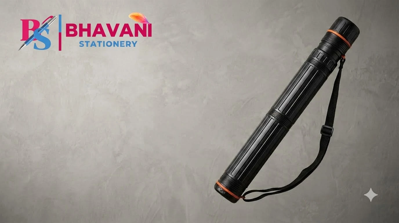 KHYATI D289 Expandable Telescopic Document Storage Tube with Shoulder Strap A+ content image