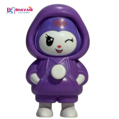 Cute Cartoon Girl 3D Keychain Toy | Hooded Character Key Holder | Mini Figure for Bags, Keys, Cars & Gifts for Kids & Adults