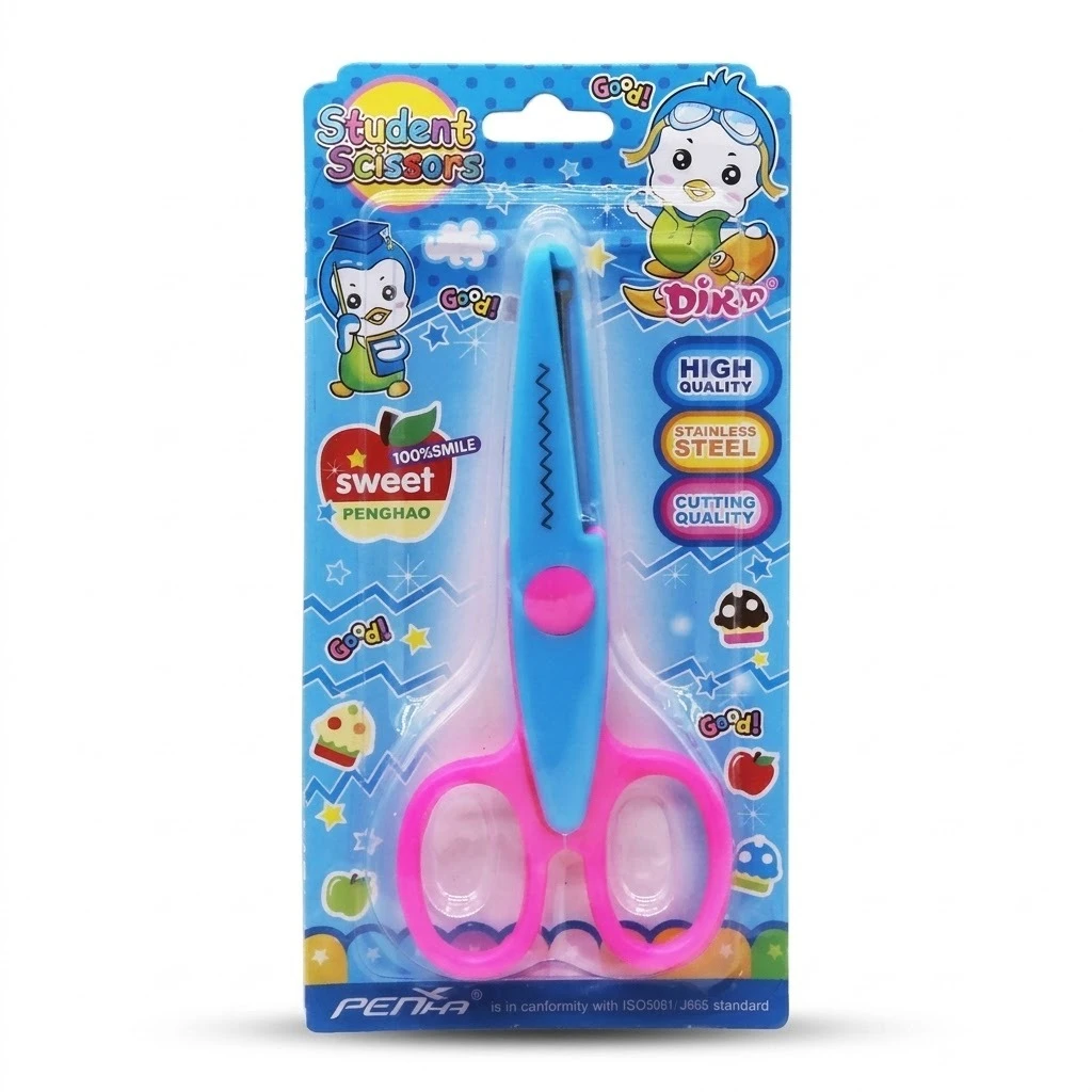 Premium Zig-Zag Art and Craft Paper Shaper Scissors for Students and Professionals – Stainless Steel Decorative Edge Cutting Tool